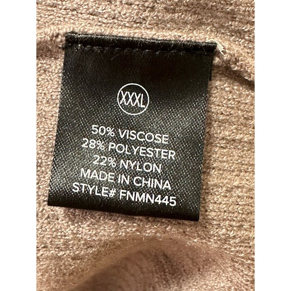 Nova men beige collared v neck short sleeves lightweight sweater size XXXL - Picture 4 of 9